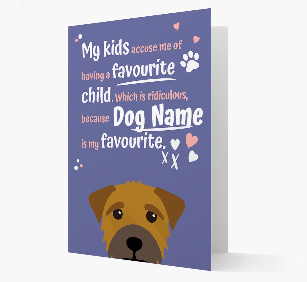 'Favourite Child' - Personalised {breedFullName} Card