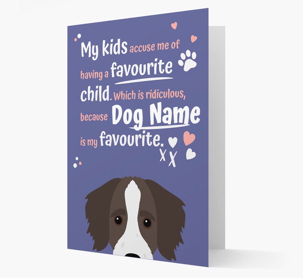 'Favourite Child' - Personalised {breedFullName} Card