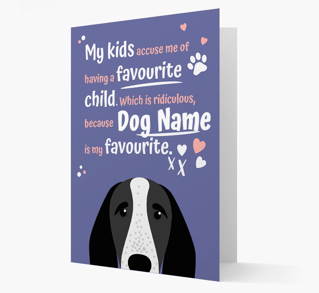 'Favourite Child' - Personalised {breedFullName} Card