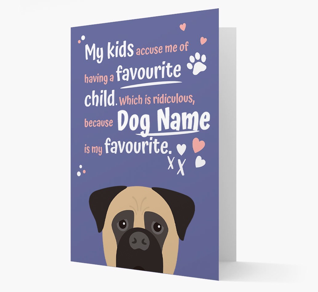 'Favourite Child' - Personalised {breedFullName} Card