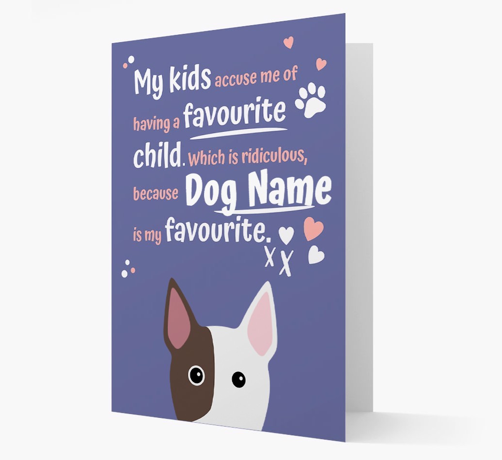 'Favourite Child' - Personalised {breedFullName} Card