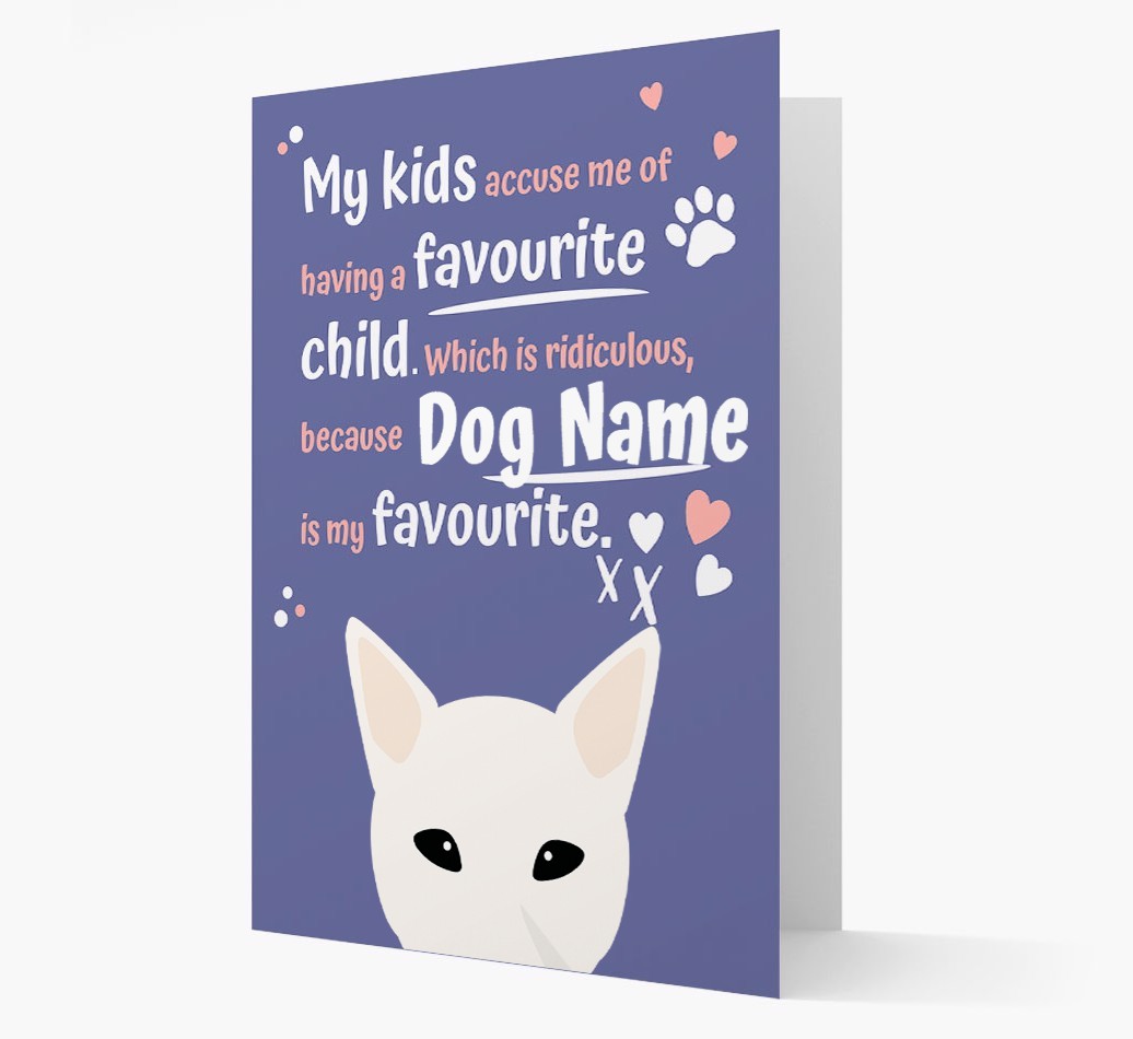 'Favourite Child' - Personalised {breedFullName} Card