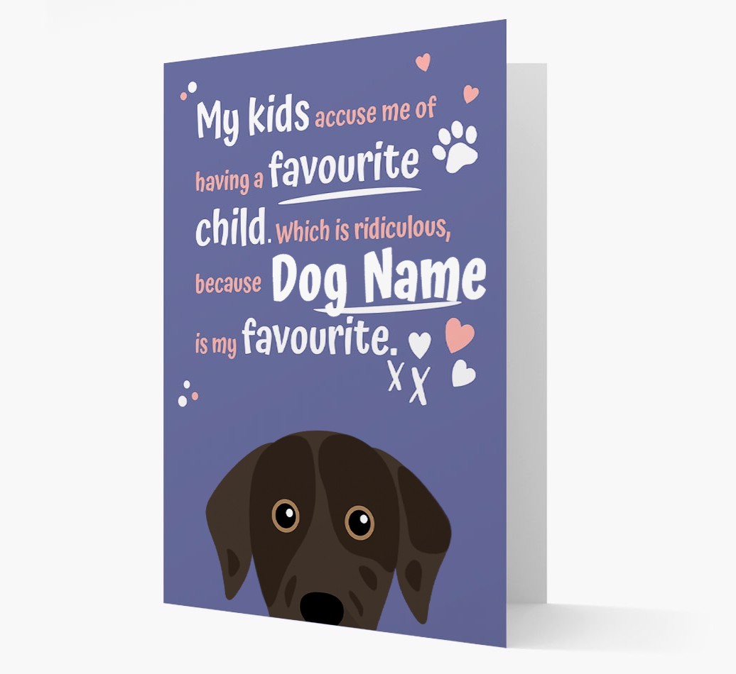 'Favourite Child' - Personalised {breedFullName} Card