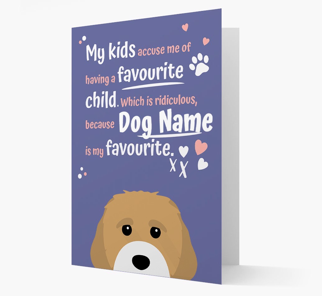 'Favourite Child' - Personalised {breedFullName} Card
