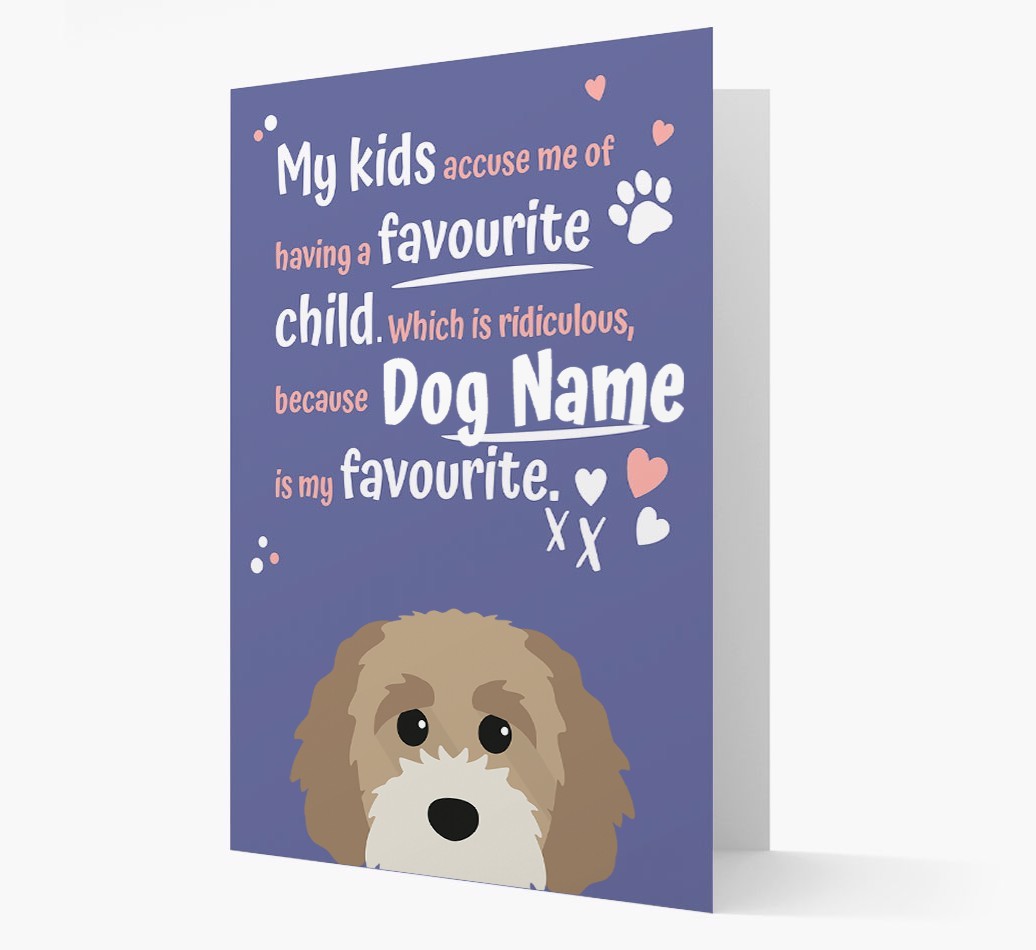'Favourite Child' - Personalised {breedFullName} Card