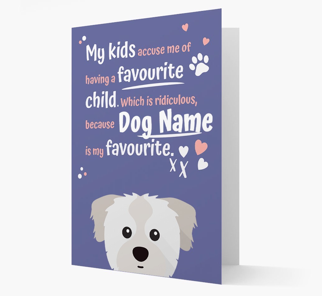 'Favourite Child' - Personalised {breedFullName} Card