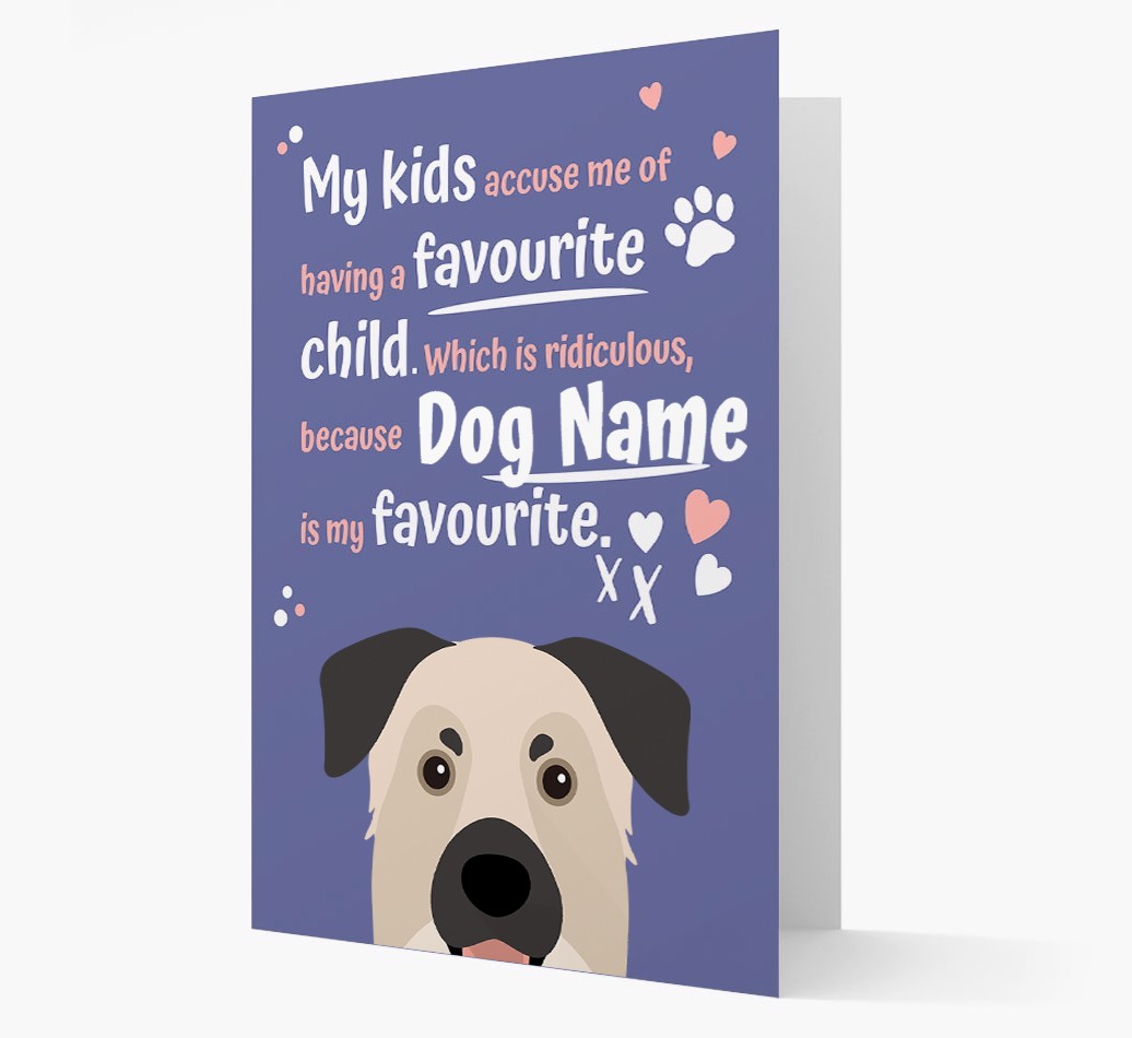 'Favourite Child' - Personalised {breedFullName} Card
