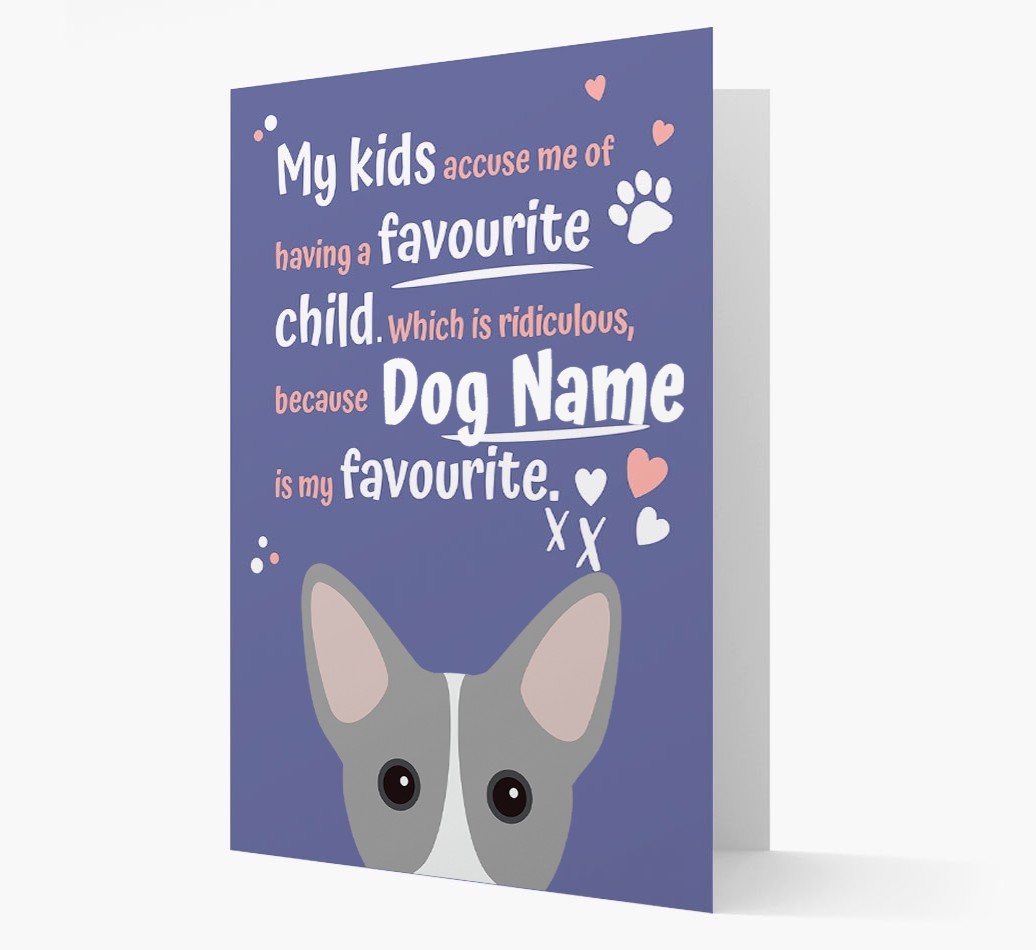 'Favourite Child' - Personalised {breedFullName} Card