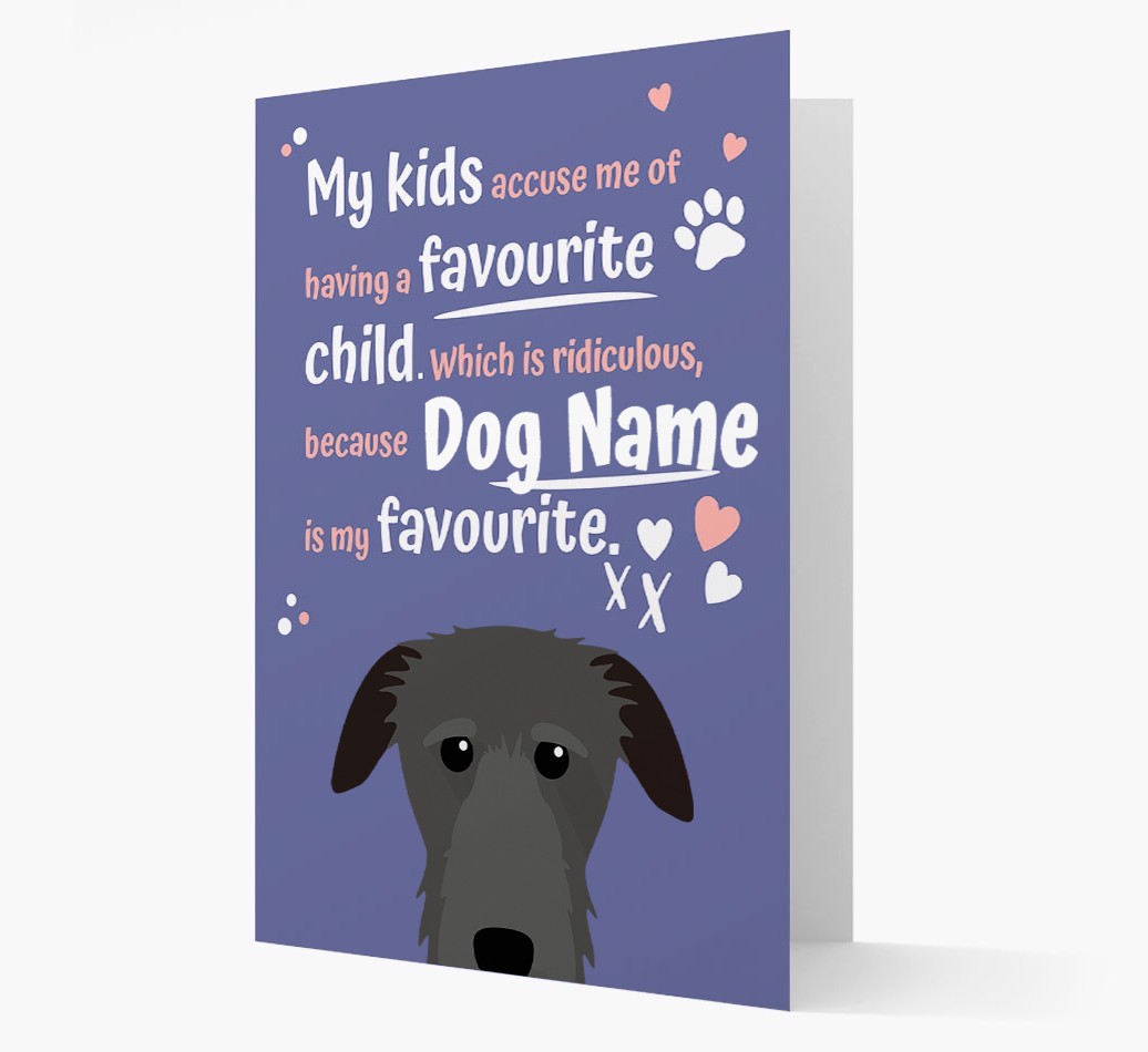'Favourite Child' - Personalised {breedFullName} Card