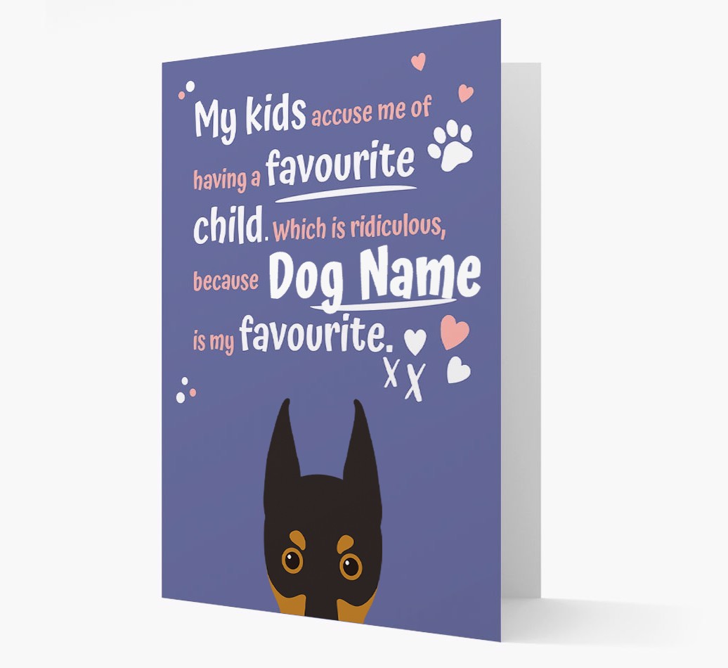 'Favourite Child' - Personalised {breedFullName} Card