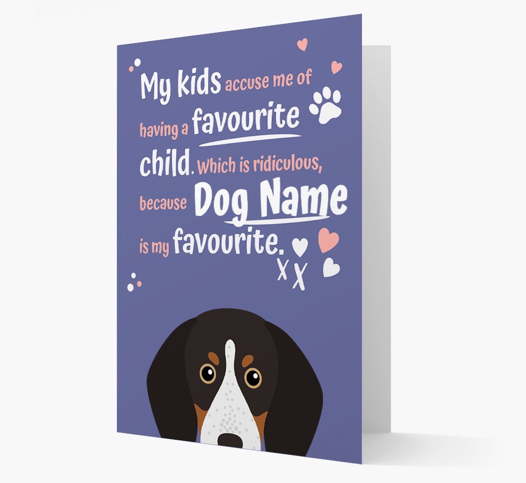 'Favourite Child' - Personalised {breedFullName} Card