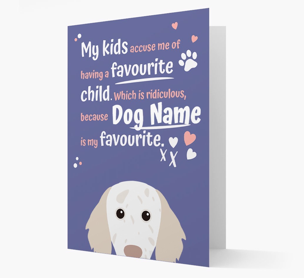 'Favourite Child' - Personalised {breedFullName} Card