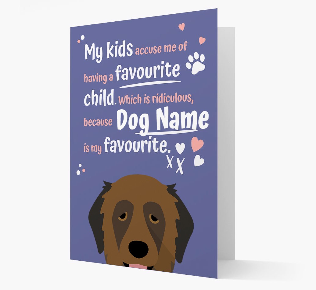'Favourite Child' - Personalised {breedFullName} Card