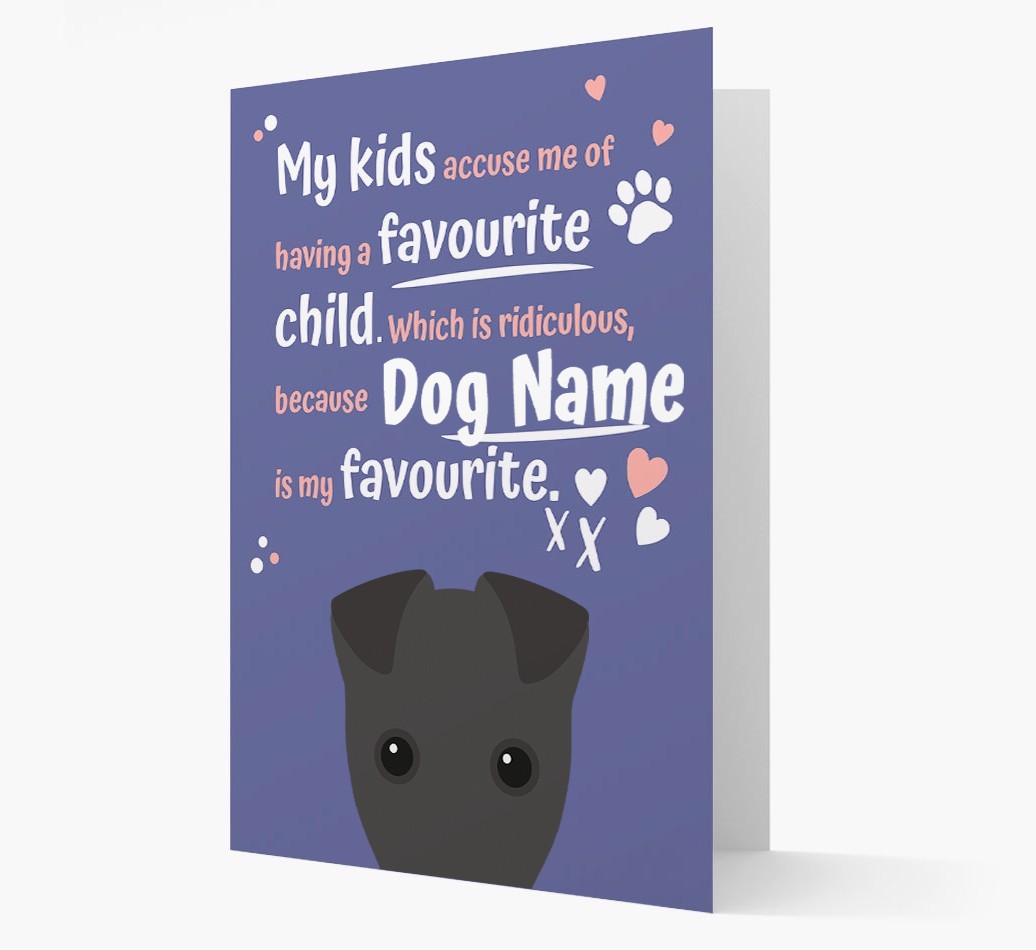 'Favourite Child' - Personalised {breedFullName} Card