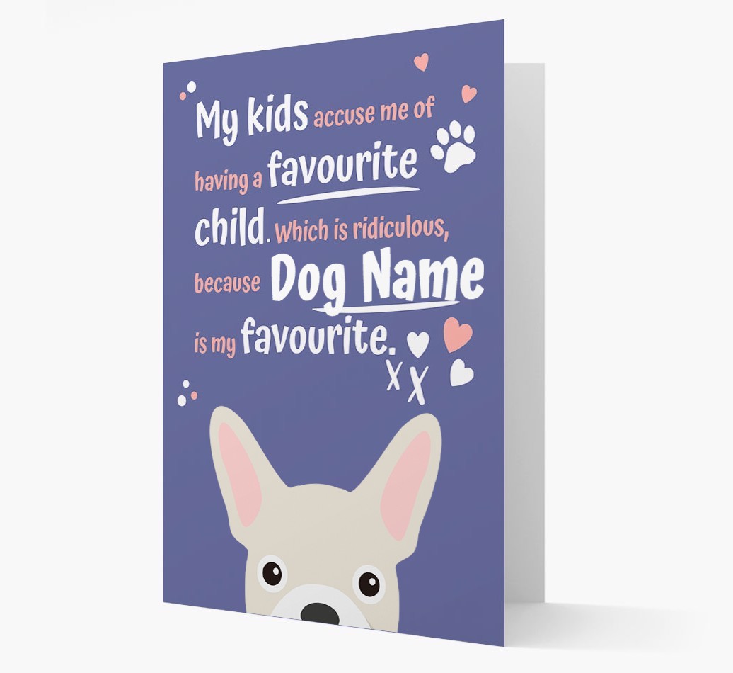 'Favorite Child' - Personalized {breedFullName} Card