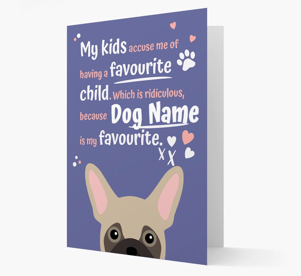 'Favourite Child' - Personalised {breedFullName} Card