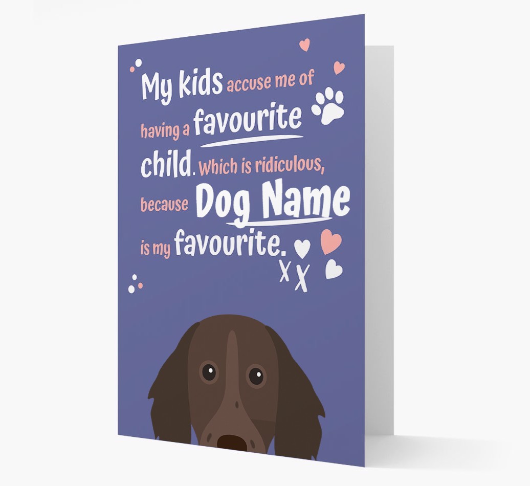 'Favourite Child' - Personalised {breedFullName} Card