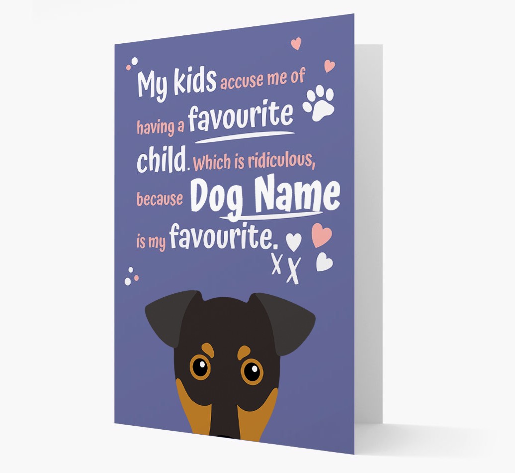 'Favourite Child' - Personalised {breedFullName} Card