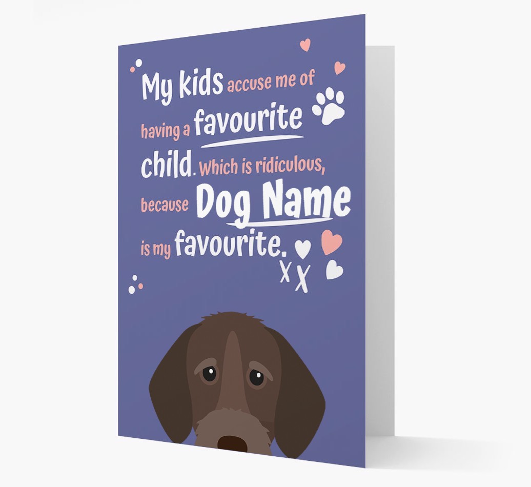 'Favourite Child' - Personalised {breedFullName} Card