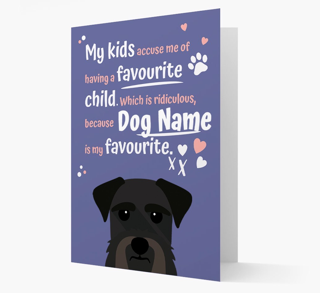 'Favourite Child' - Personalised {breedFullName} Card
