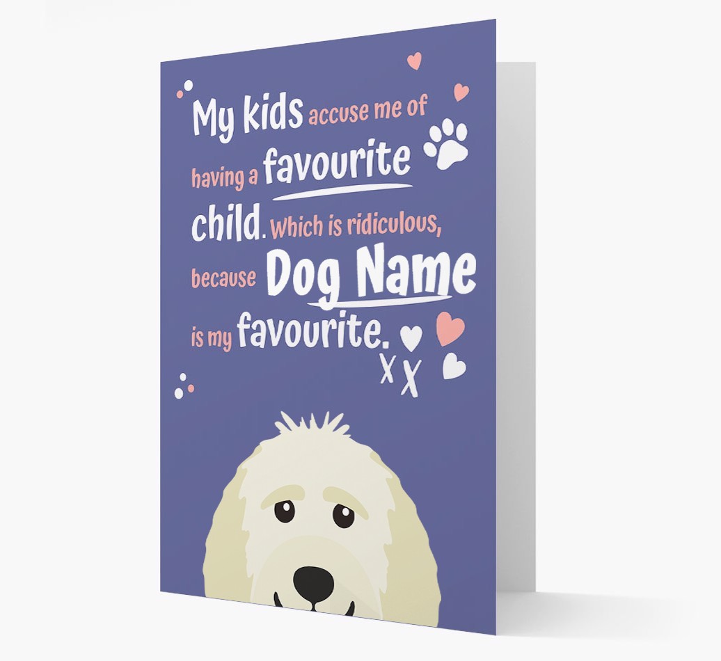 'Favourite Child' - Personalised {breedFullName} Card