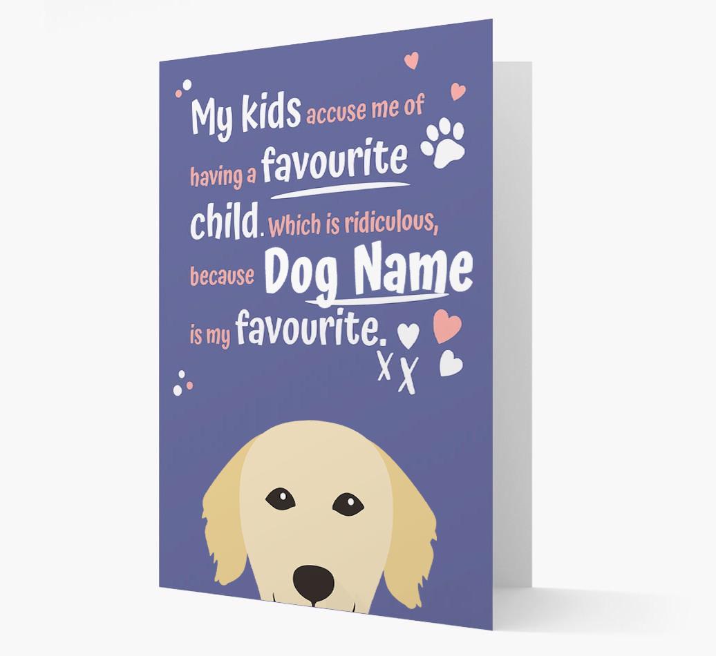 'Favorite Child' - Personalized {breedFullName} Card