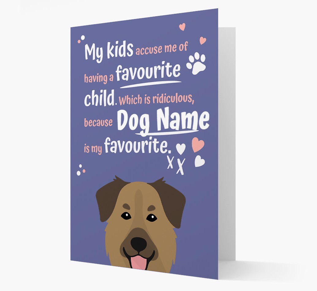 'Favourite Child' - Personalised {breedFullName} Card
