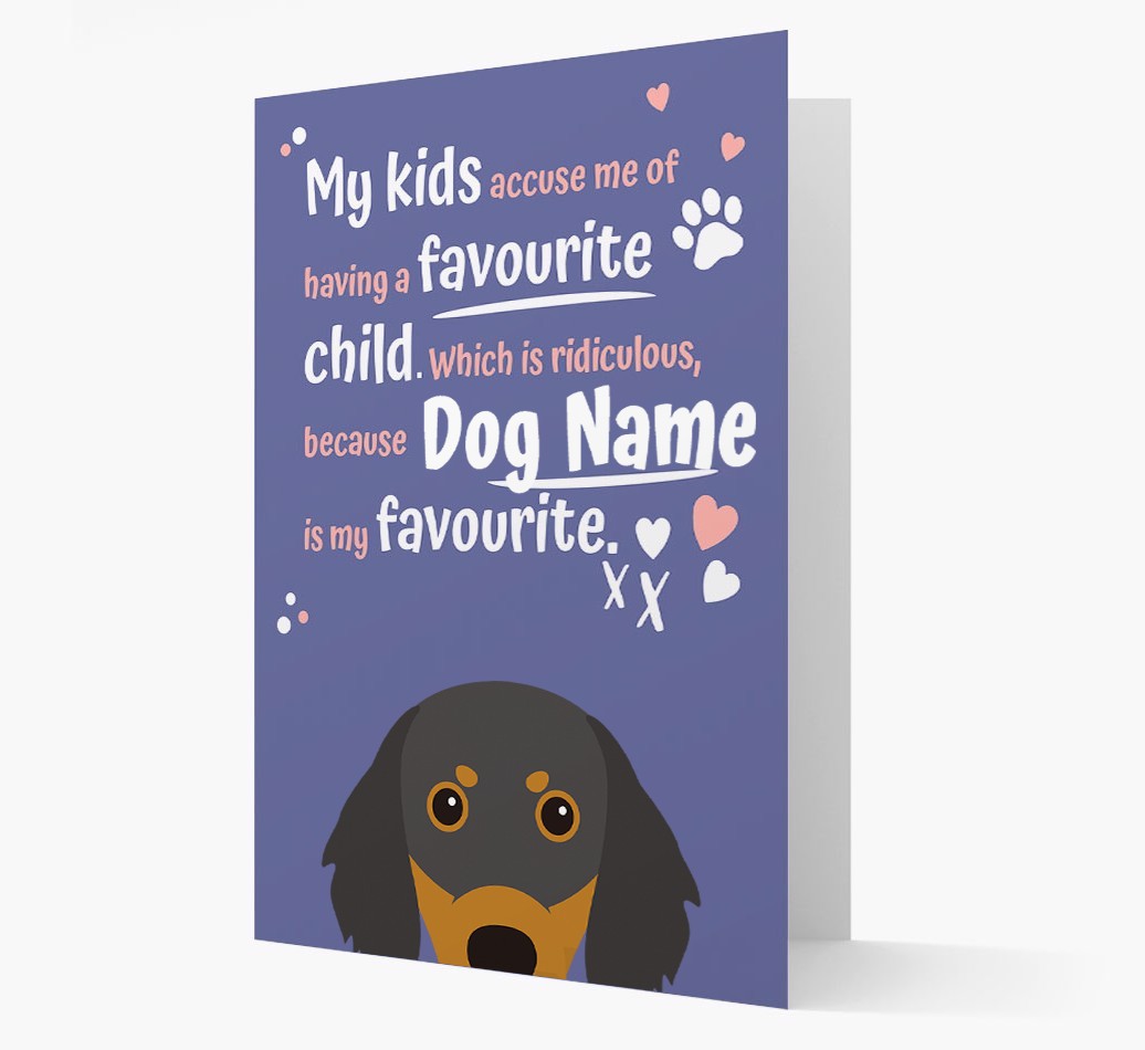 'Favourite Child' - Personalised {breedFullName} Card