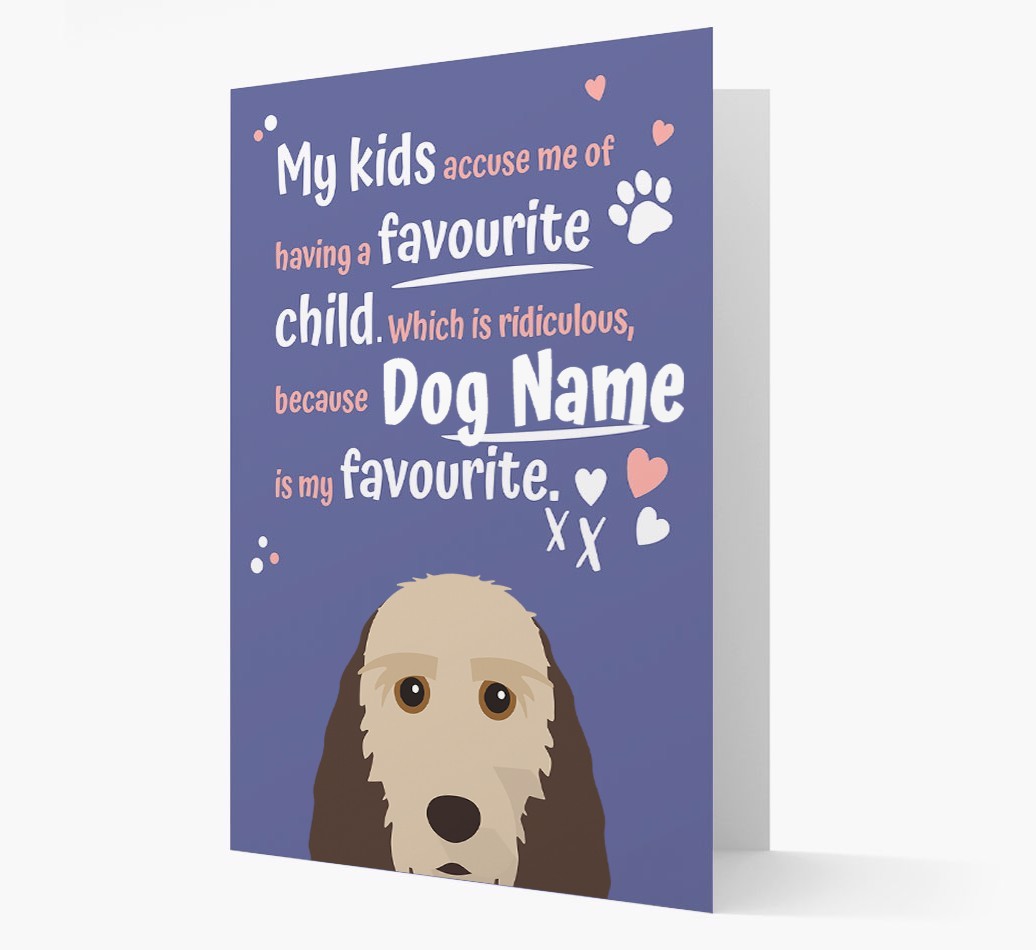 'Favourite Child' - Personalised {breedFullName} Card