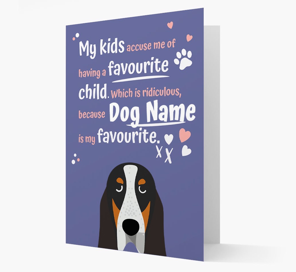 'Favourite Child' - Personalised {breedFullName} Card