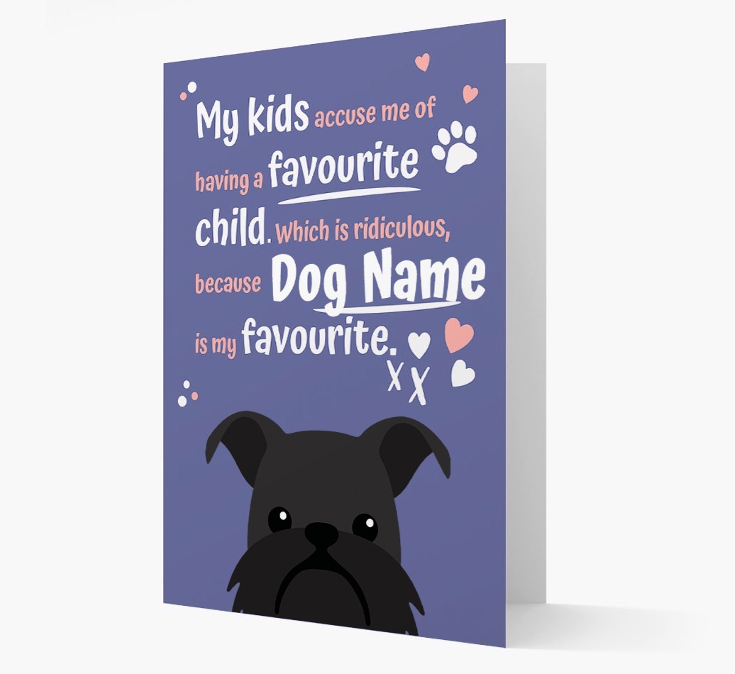 'Favourite Child' - Personalised {breedFullName} Card