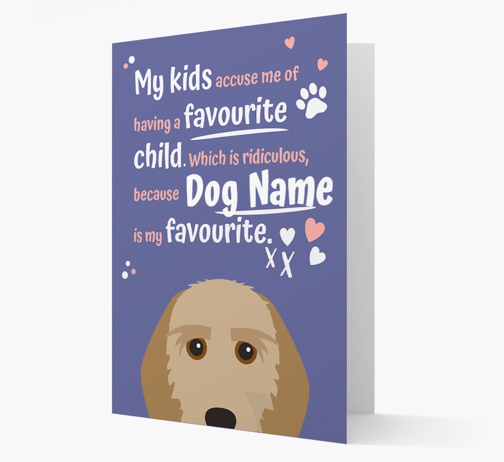 'Favourite Child' - Personalised {breedFullName} Card