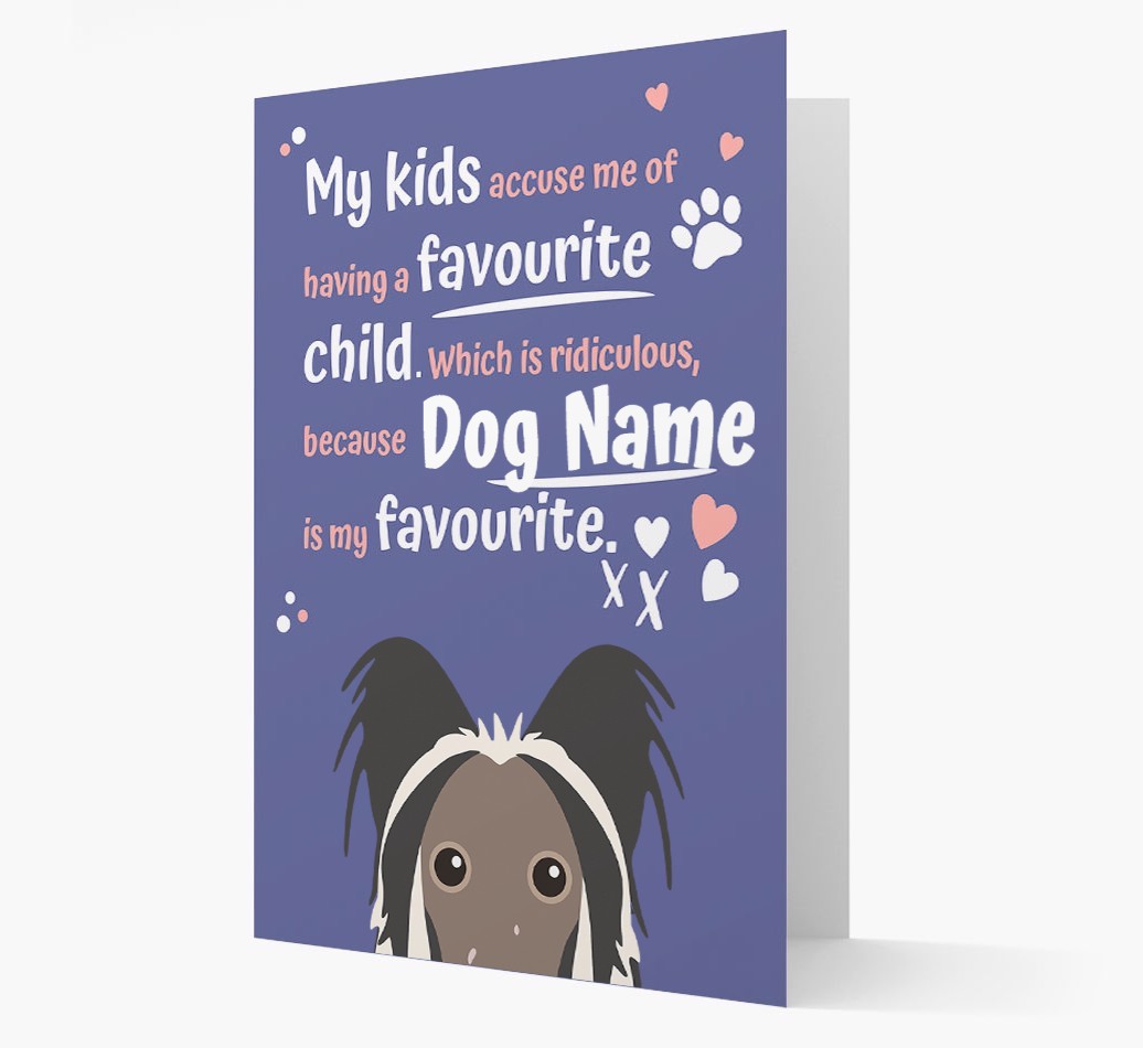 'Favourite Child' - Personalised {breedFullName} Card