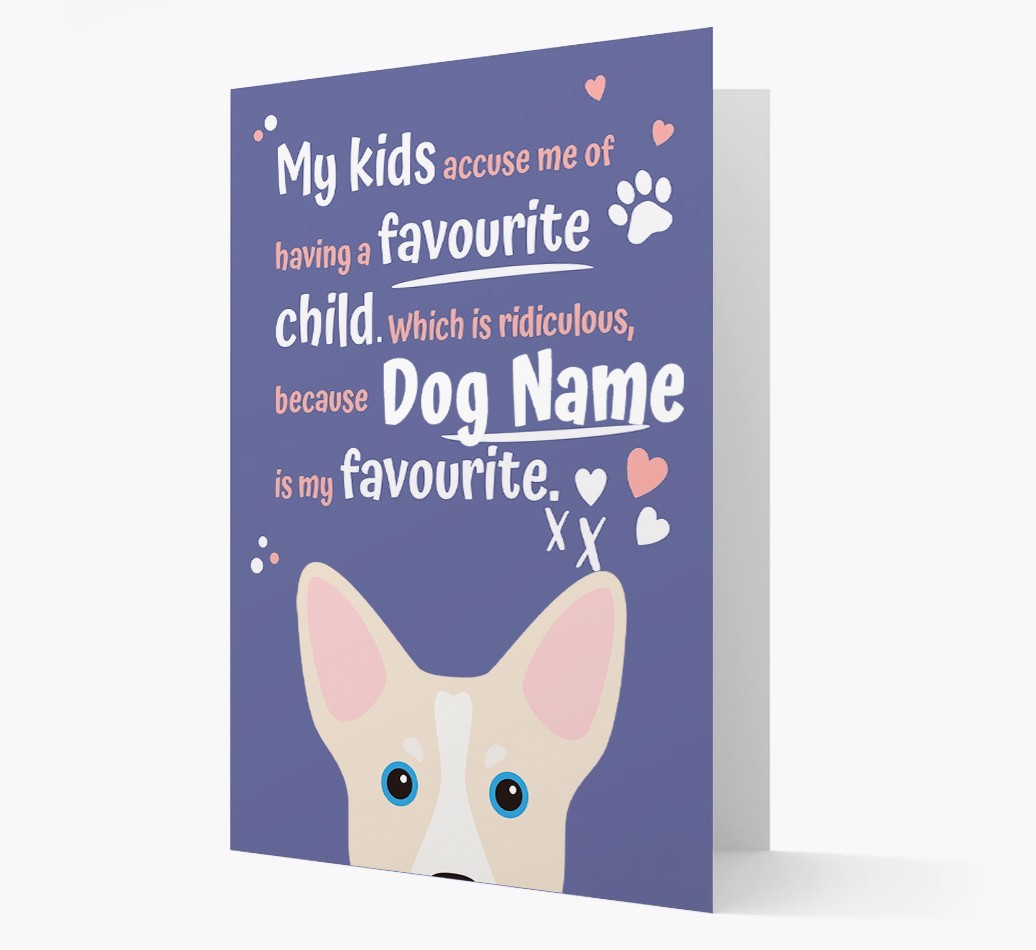 'Favourite Child' - Personalised {breedFullName} Card
