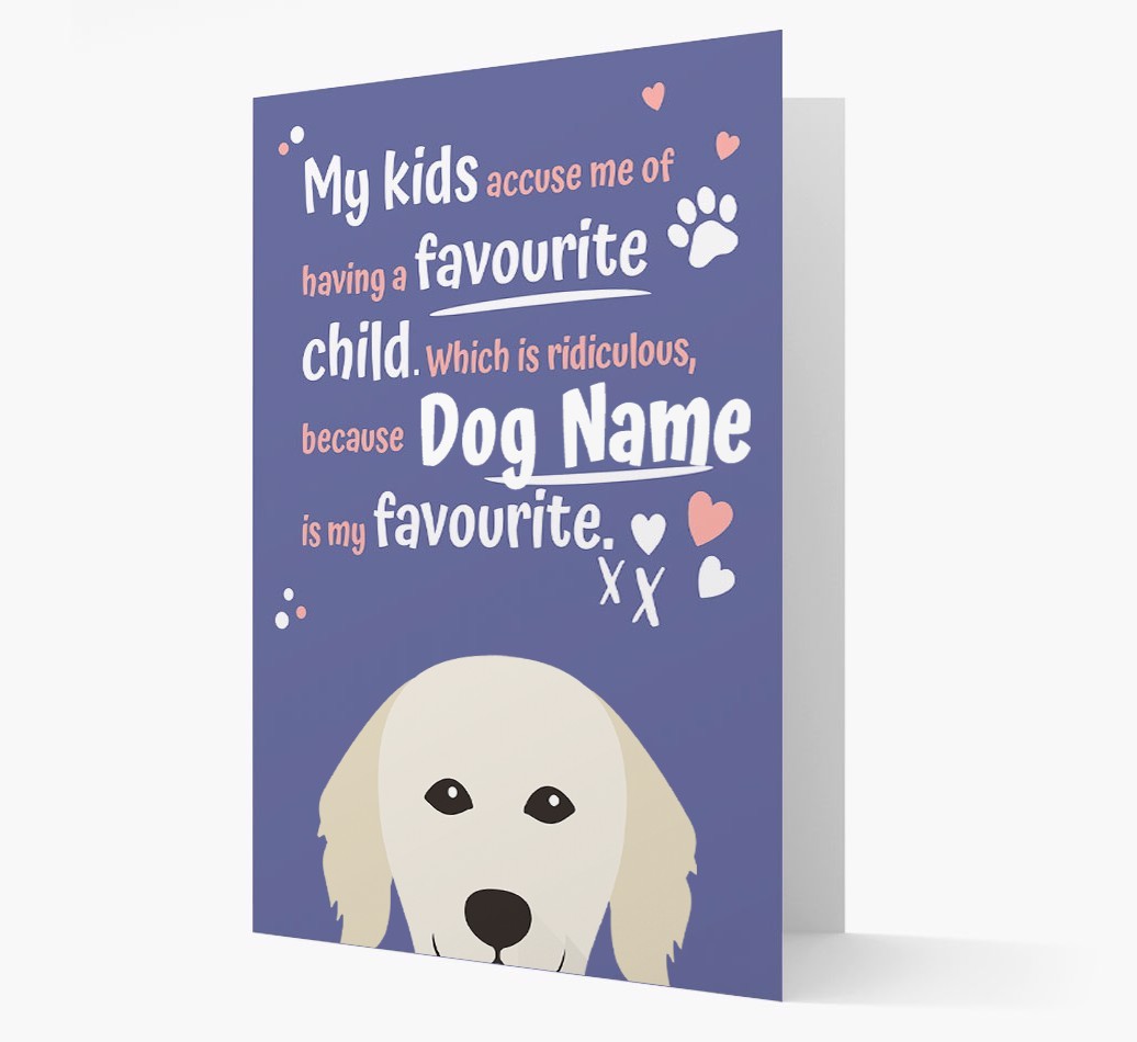 'Favourite Child' - Personalised {breedFullName} Card