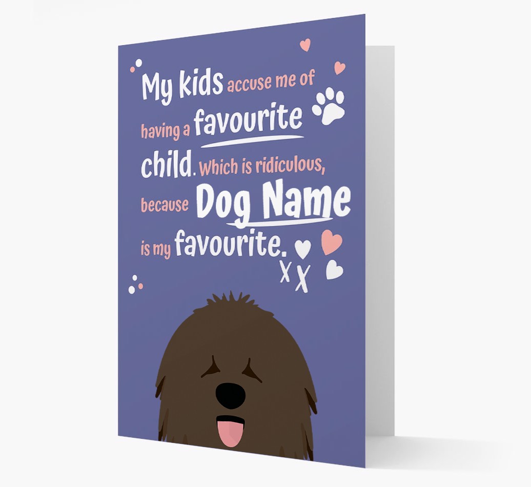 'Favourite Child' - Personalised {breedFullName} Card
