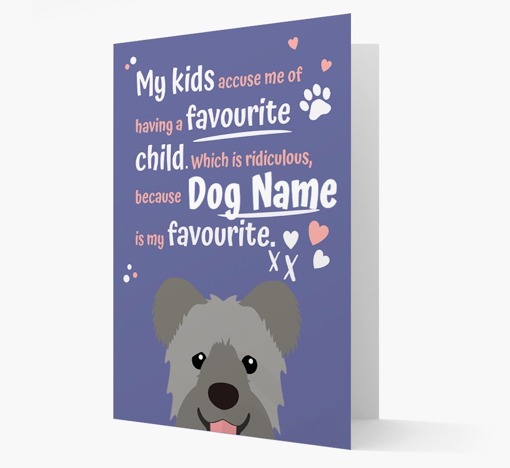'Favourite Child' - Personalised {breedFullName} Card