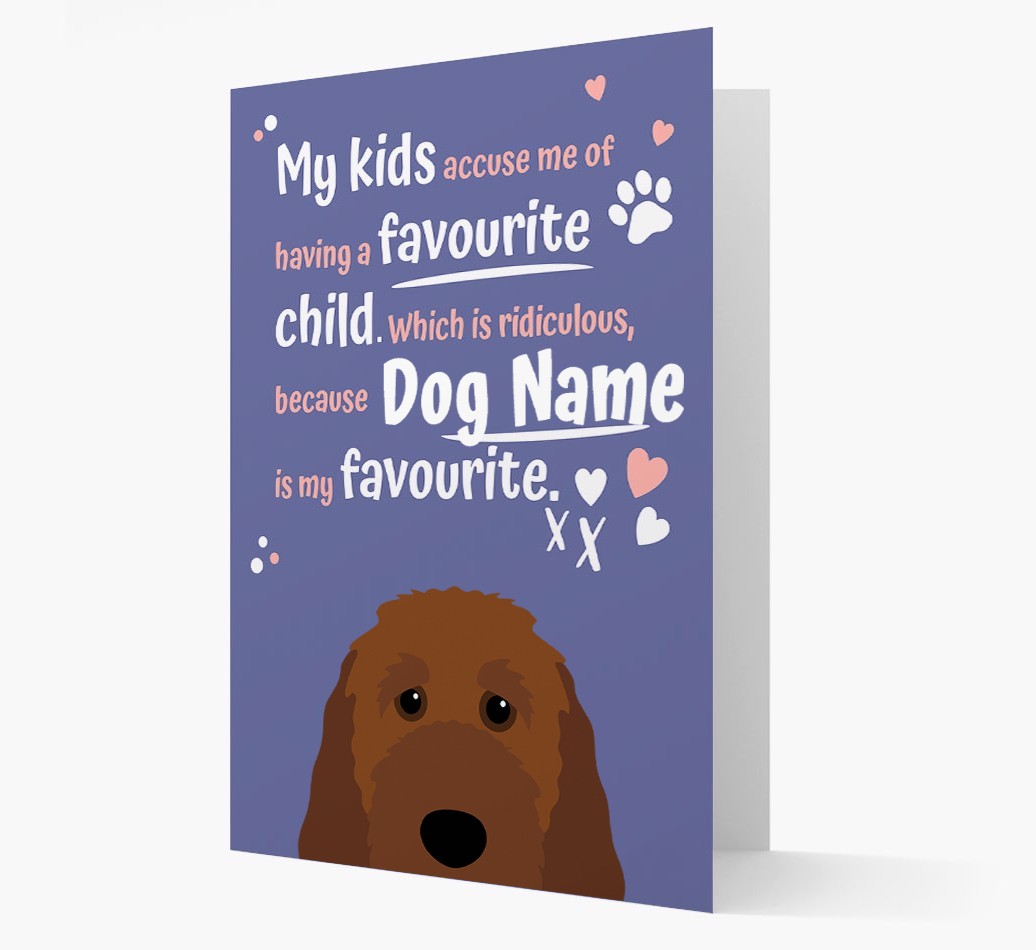 'Favourite Child' - Personalised {breedFullName} Card