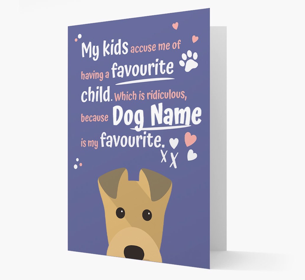 'Favourite Child' - Personalised {breedFullName} Card