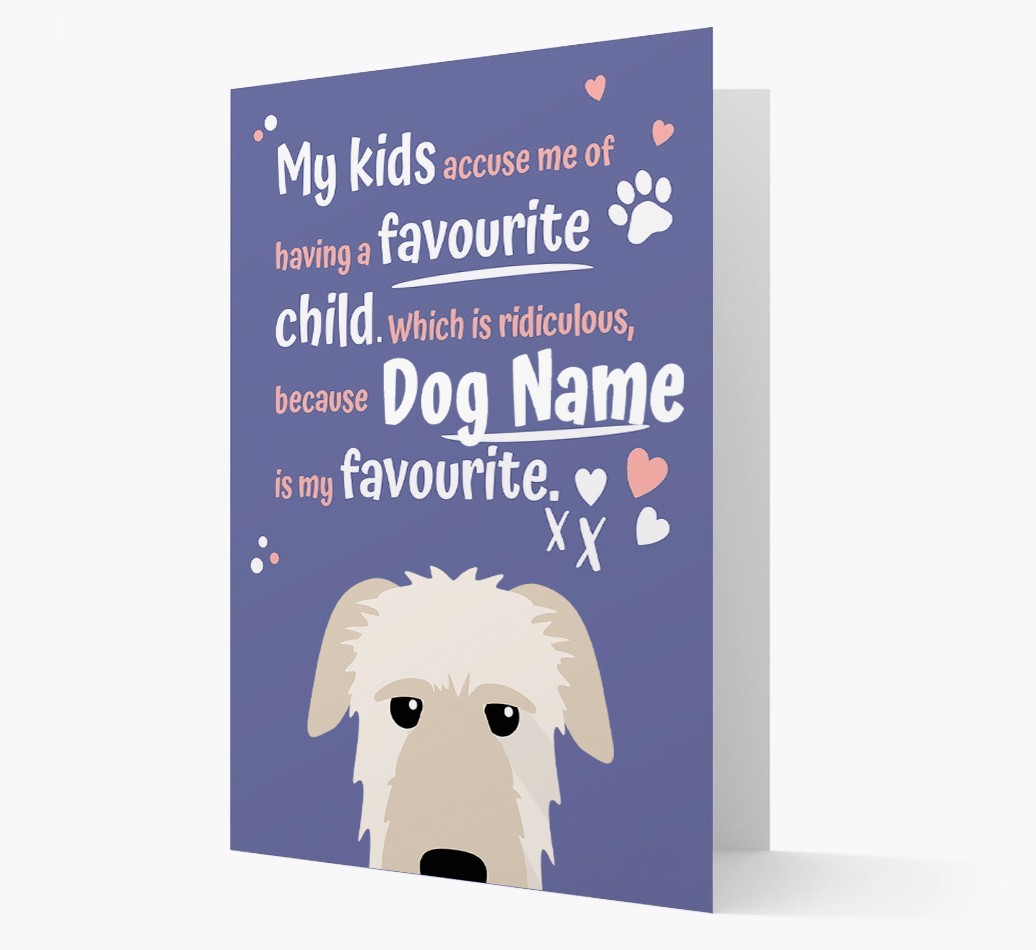 'Favourite Child' - Personalised {breedFullName} Card