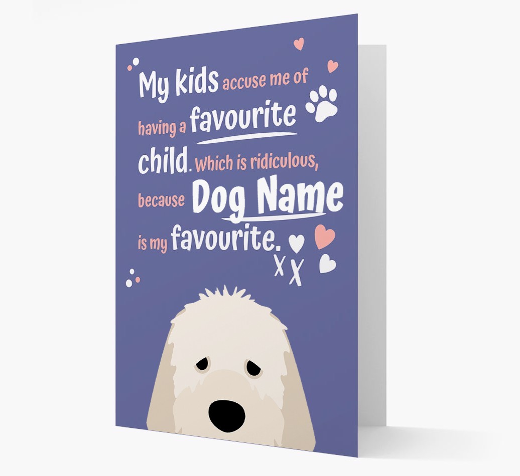 'Favourite Child' - Personalised {breedFullName} Card