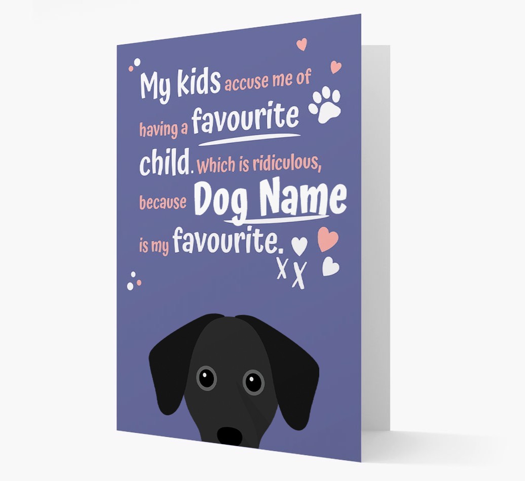 'Favourite Child' - Personalised {breedFullName} Card