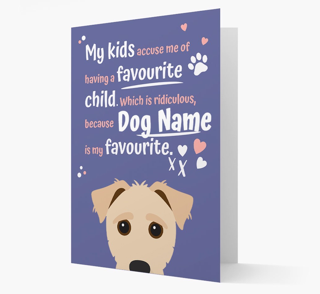 'Favourite Child' - Personalised {breedFullName} Card
