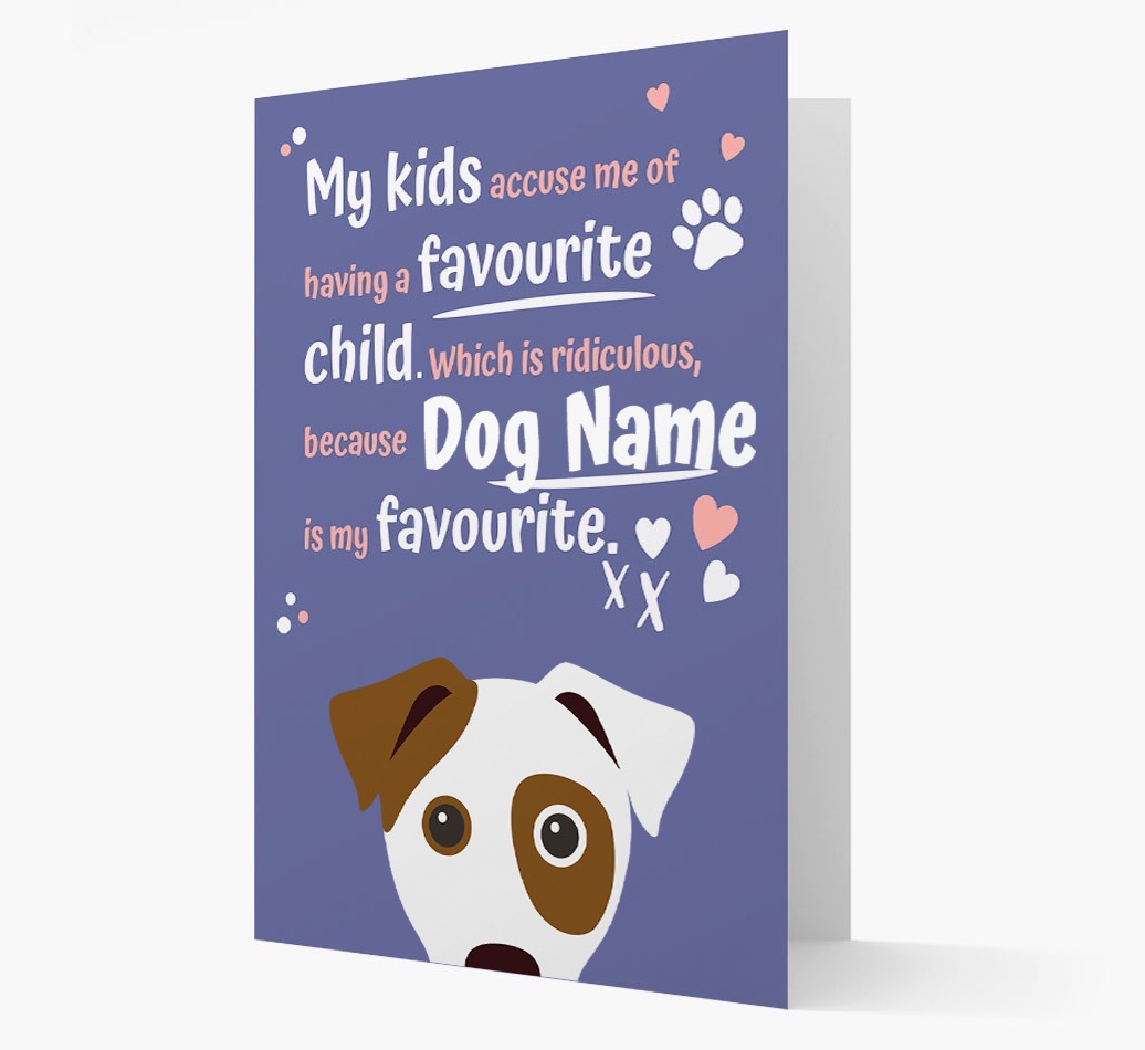 'Favourite Child' - Personalised {breedFullName} Card