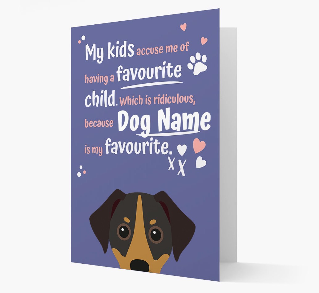 'Favourite Child' - Personalised {breedFullName} Card