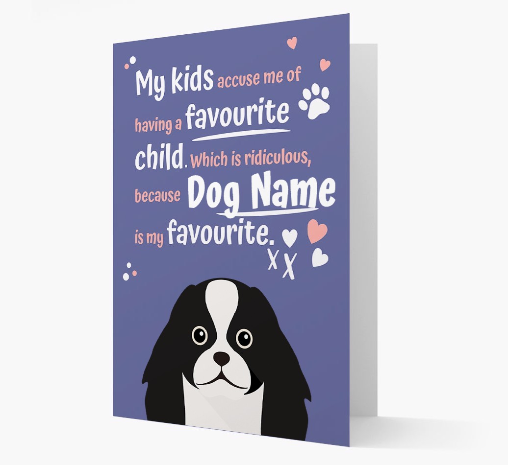 'Favourite Child' - Personalised {breedFullName} Card