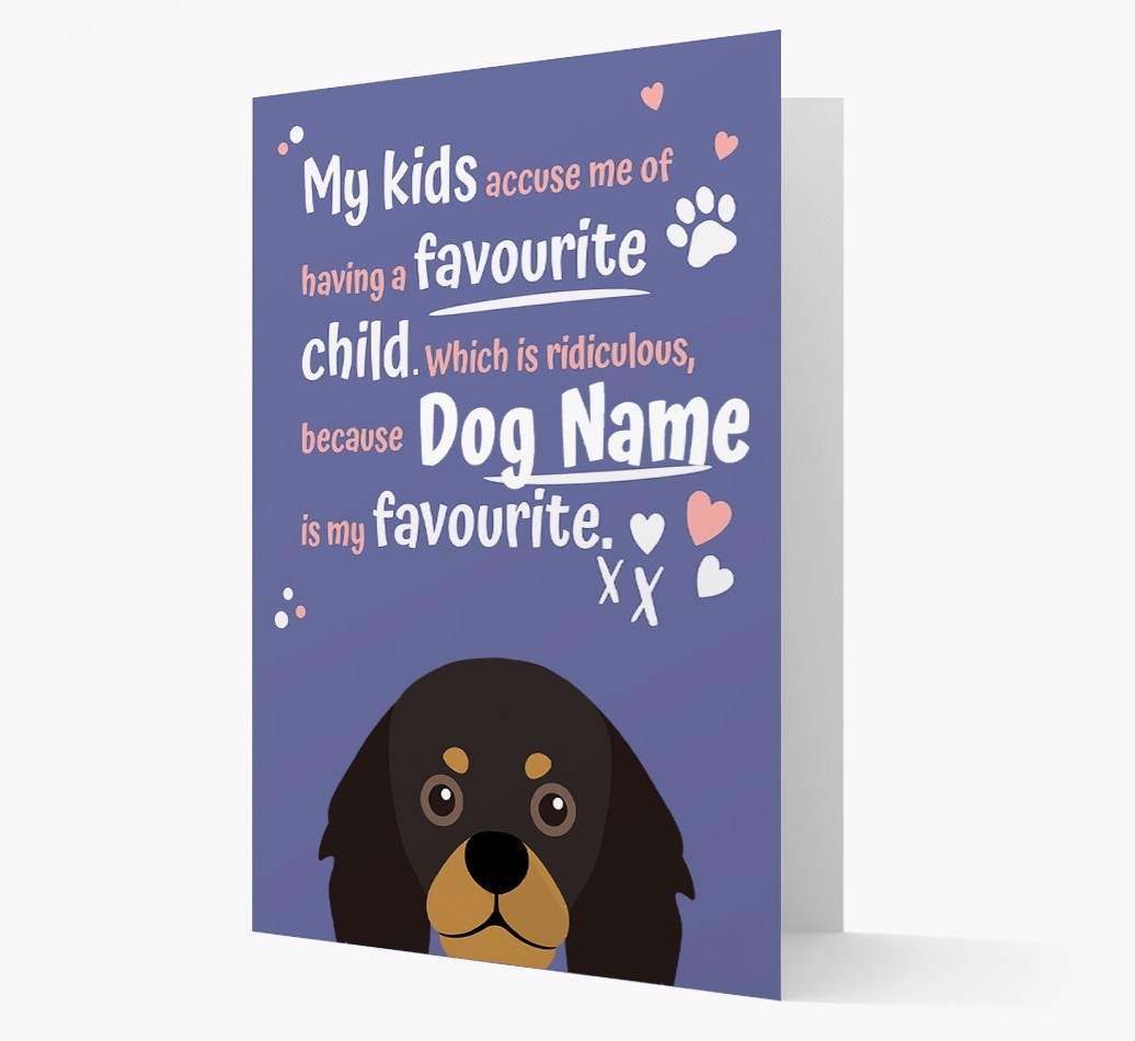 'Favourite Child' - Personalised {breedFullName} Card