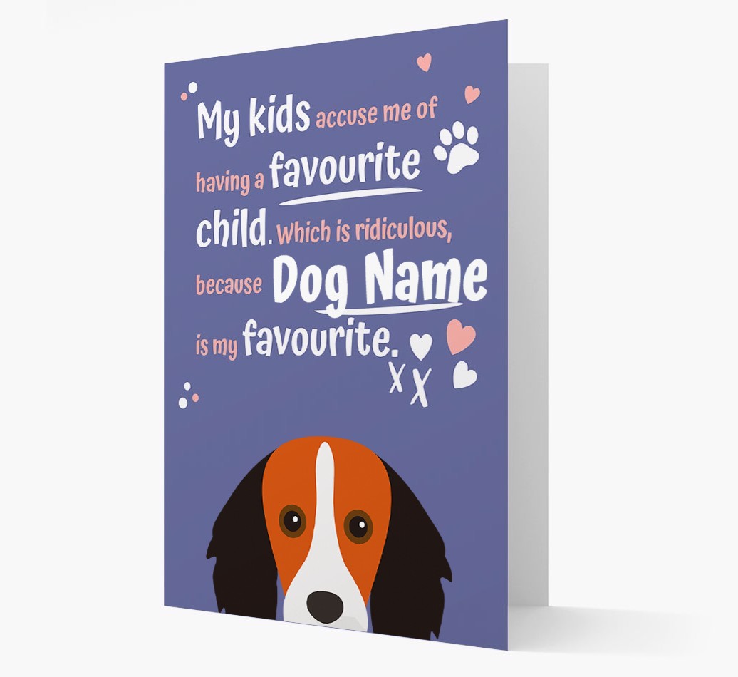 'Favourite Child' - Personalised {breedFullName} Card