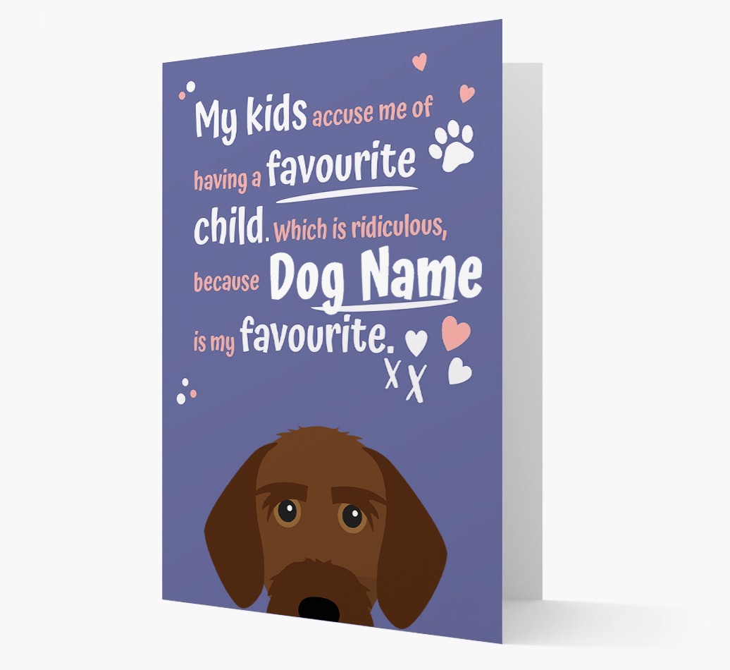 'Favourite Child' - Personalised {breedFullName} Card