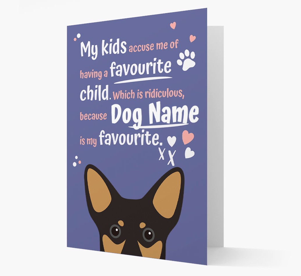 'Favourite Child' - Personalised {breedFullName} Card